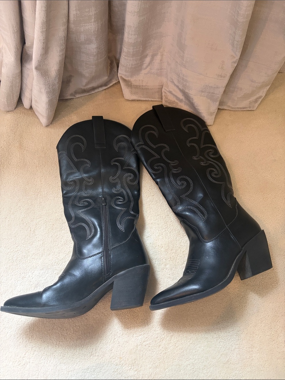 ROLLA'S Cowboy Western Knee-High Leather Boots